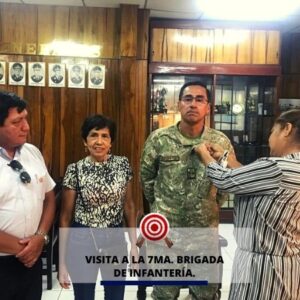 Visita a la 7ma. brigada de infantería